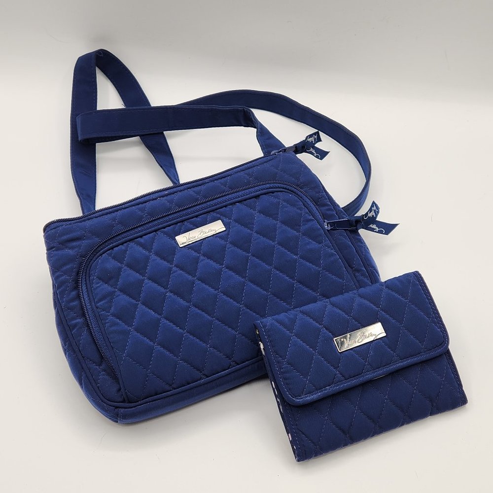 .Vera Bradley Crossbody Bag and Wallet Set